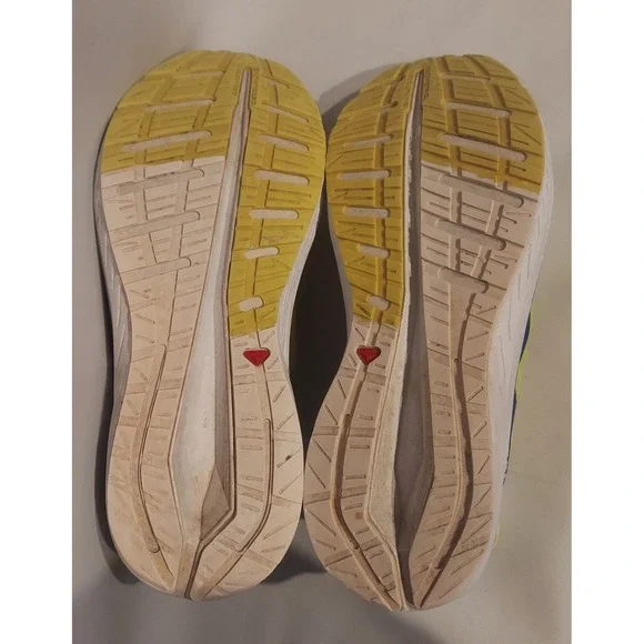 Salomon Mens Phosphor Yellow & Blue Aero Blaze Running Shoes Sneakers Size 9.5 - Picture 11 of 16